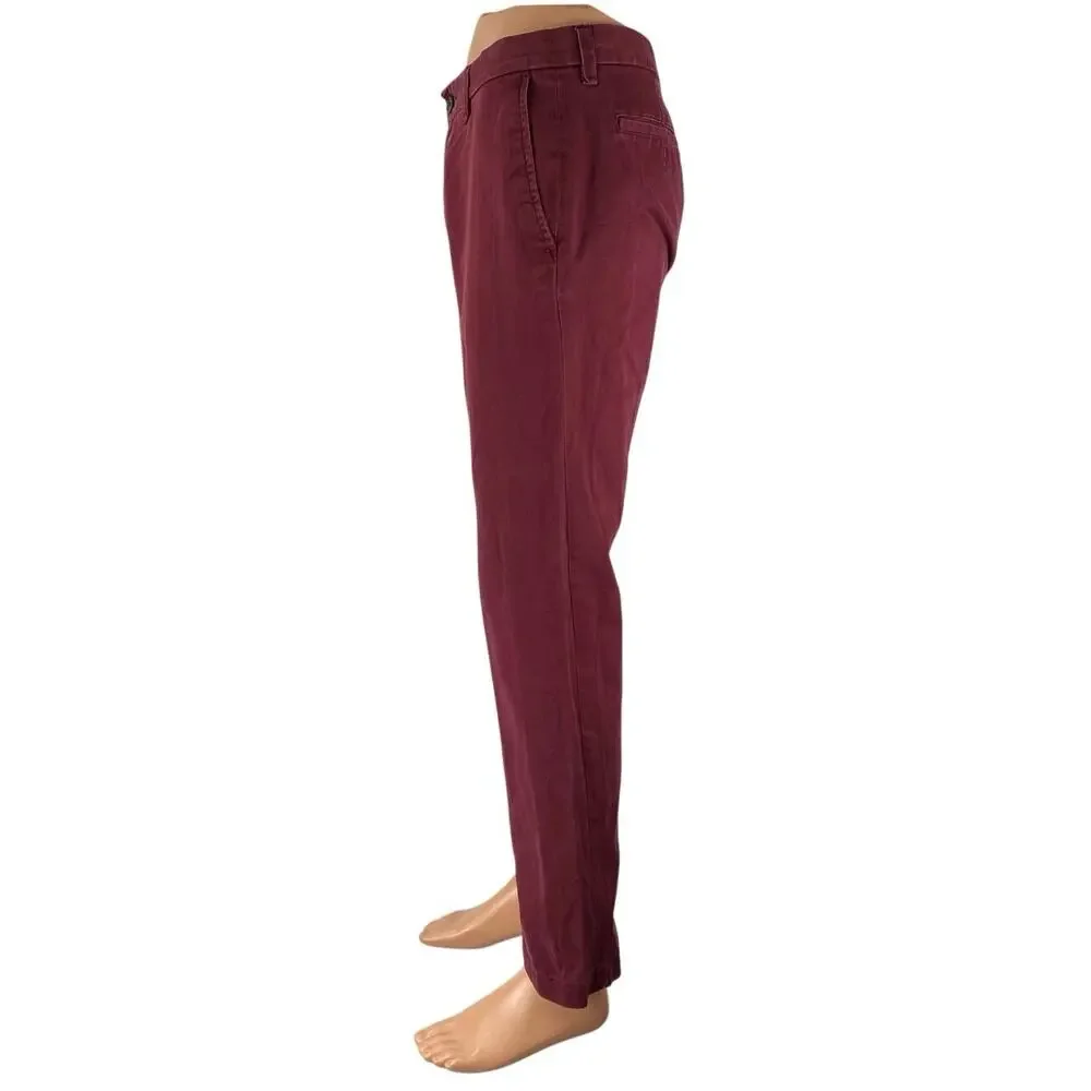 Banana Republic Emerson Men's Red High Rise Straight Denim Jeans Pants Size 32